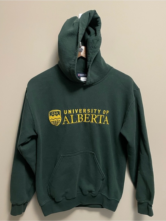 Dubwear Other - University of Alberta UofA Green Hoodie Embroidered Logo Men’s Small
